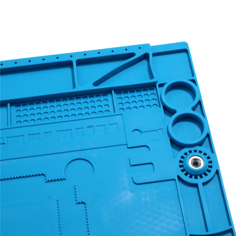 TE-505 Silicone Repair Mat Magnetic Soldering Pad Heat Insulation for Electronics Repair-2