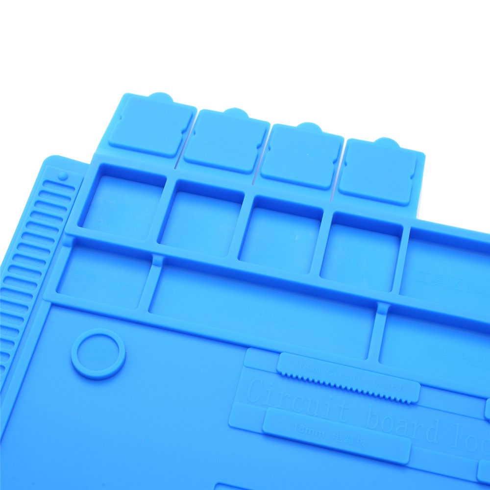 A-500 Silicone Repair Mat Magnetic Soldering Mat Heat Insulation for Electronics Repair-2