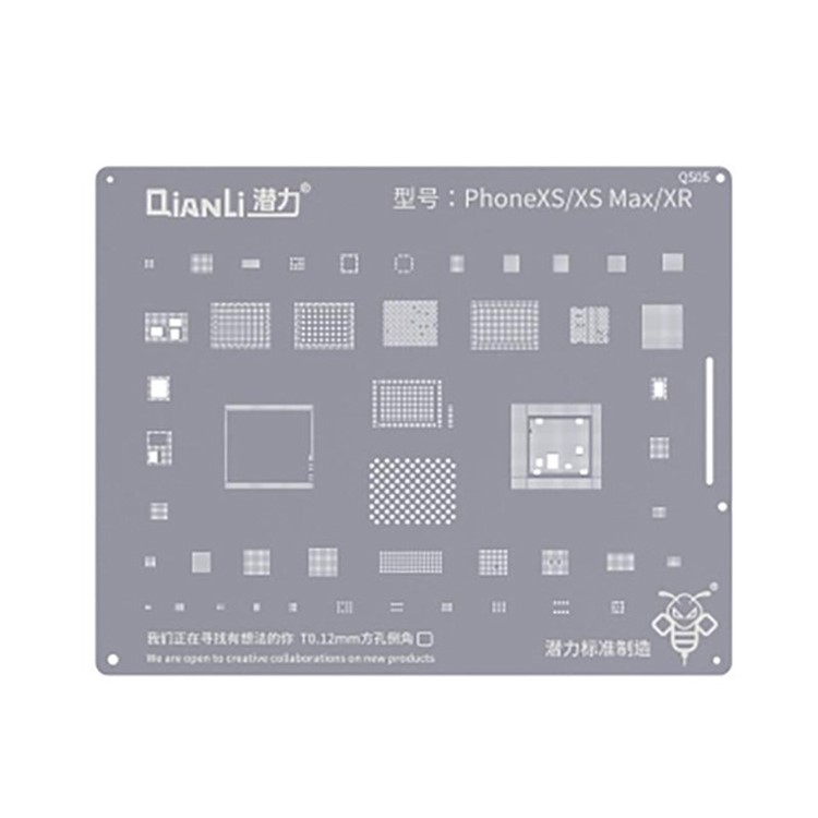 Plantillas de Abejorro IC Chip Bga Plantilla de Soldadura de Plantilla Reesbalado Para Iphone xs /xs Max /XR