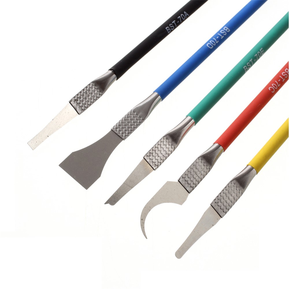 BEST BST-70 5-in-1 CPU Pry Knife Kit Mobile Phone Motherboard BGA Chip Remove Repair Tool-10