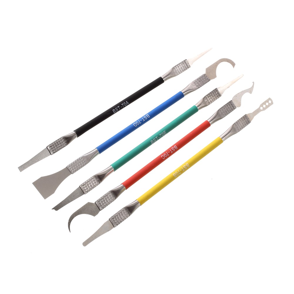 BEST BST-70 5-in-1 CPU Pry Knife Kit Mobile Phone Motherboard BGA Chip Remove Repair Tool-9