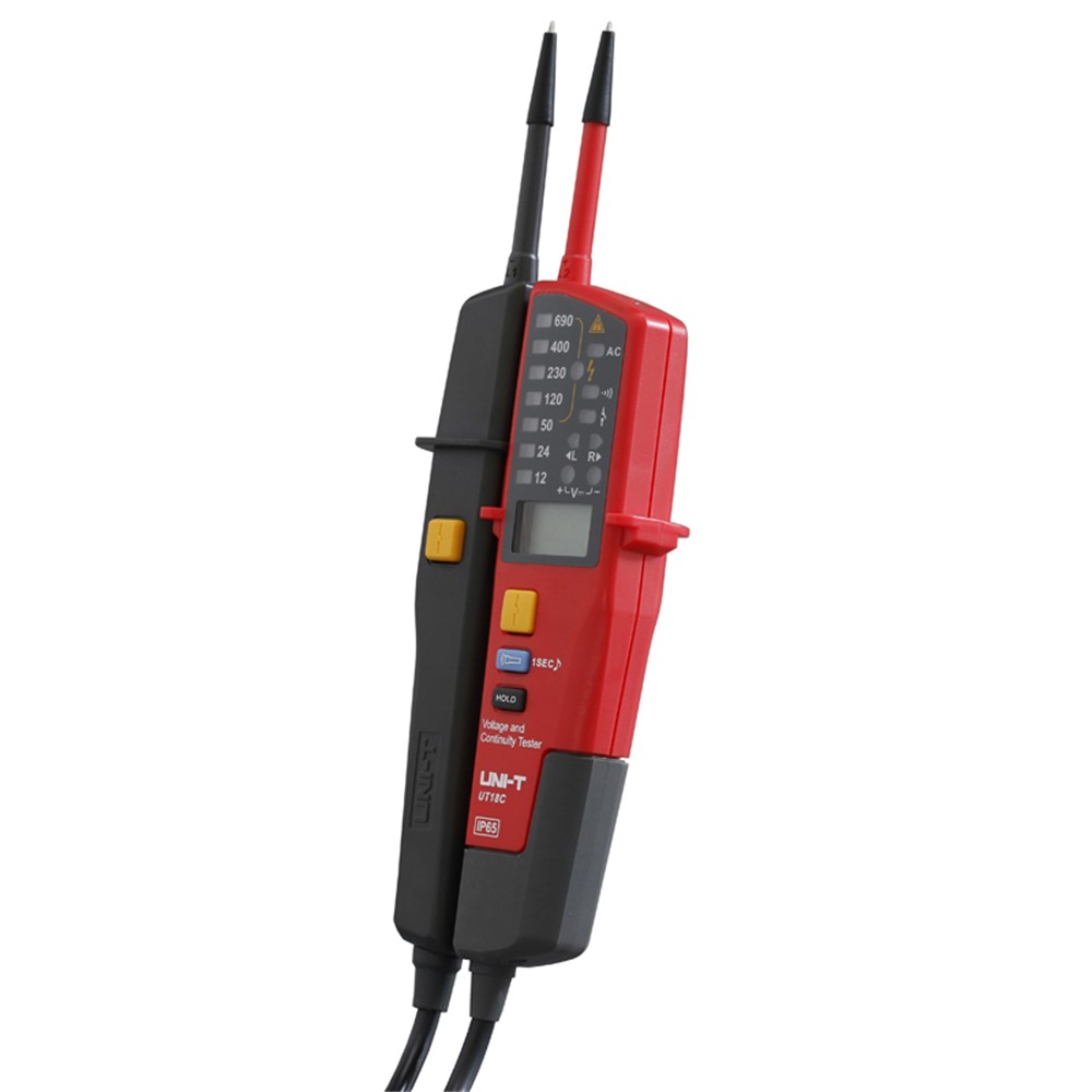 UNI-T UT18C Auto Range Voltage Meter Continuity RCD Tester LCD/LED Detector-4