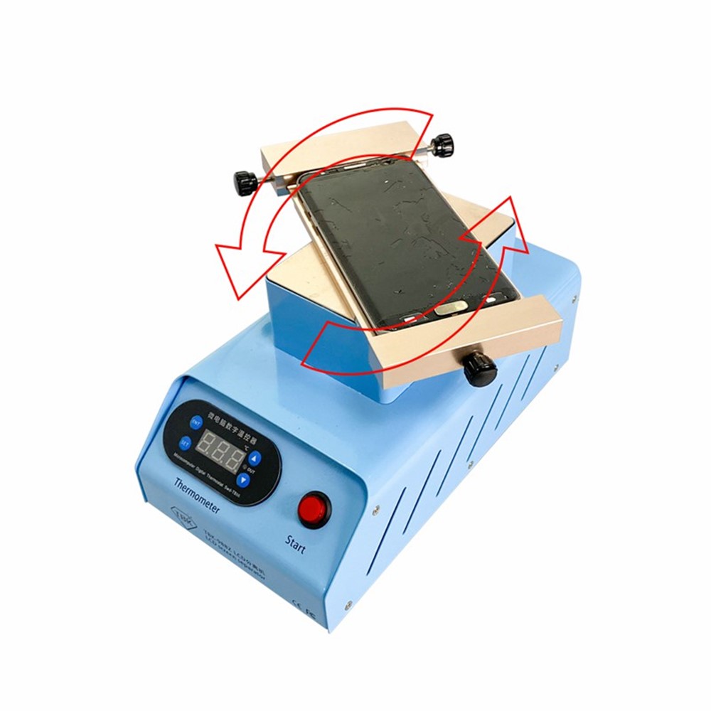TBK988Z Double-pump Rotating Curved Screen Glue Remover Mobile Phone LCD Screen Separator - US Plug-2
