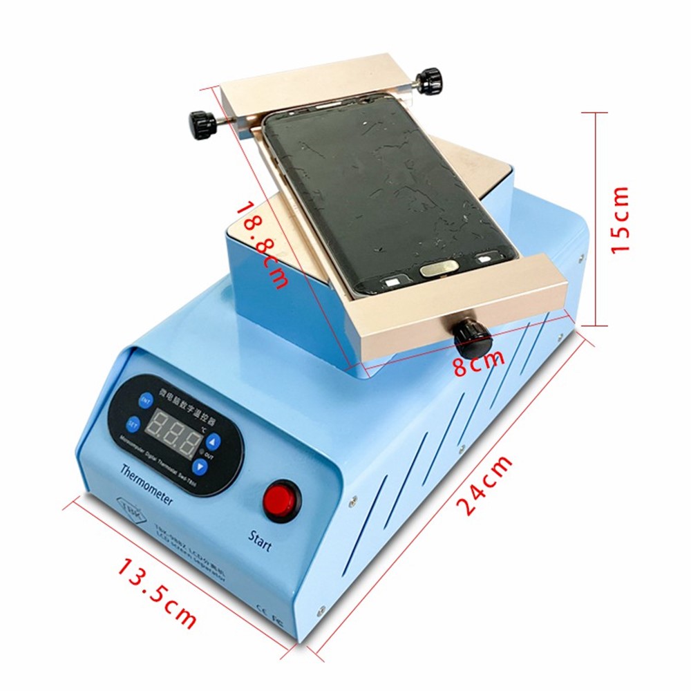 TBK988Z Double-pump Rotating Curved Screen Glue Remover Mobile Phone LCD Screen Separator - US Plug-3