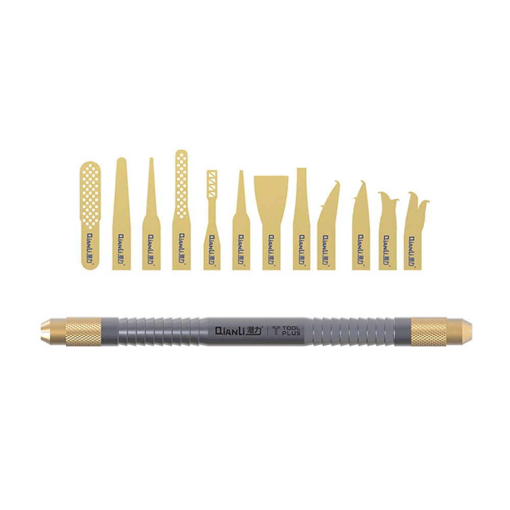009 Glue Removal Knife with 12 Blades for Mobile Phone Repair Hand Tool Set-3