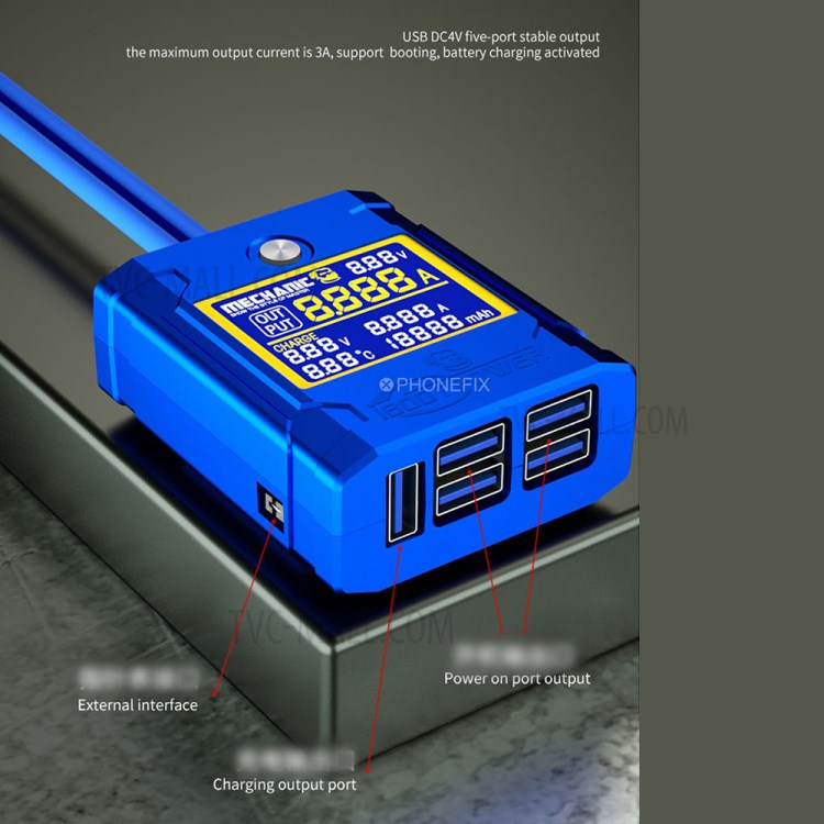 MECHANIC DC Power Supply Test Host Boot Cable for iOS Phone Motherboard Repair Voltage Power Supply-2