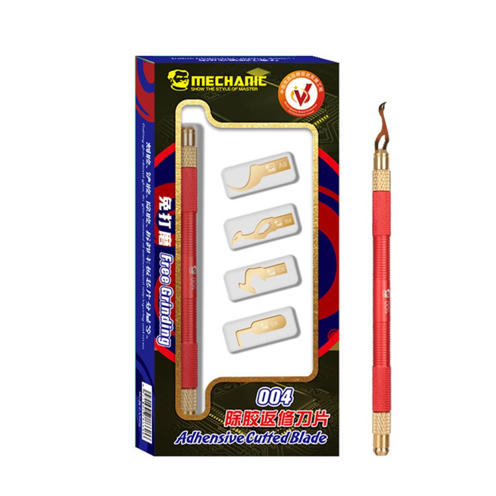 MECHANIC 004 CPU Glue Remover BGA Motherboard Chip Layer Disassemble Scraping Knife with Blades Tool Kit-1