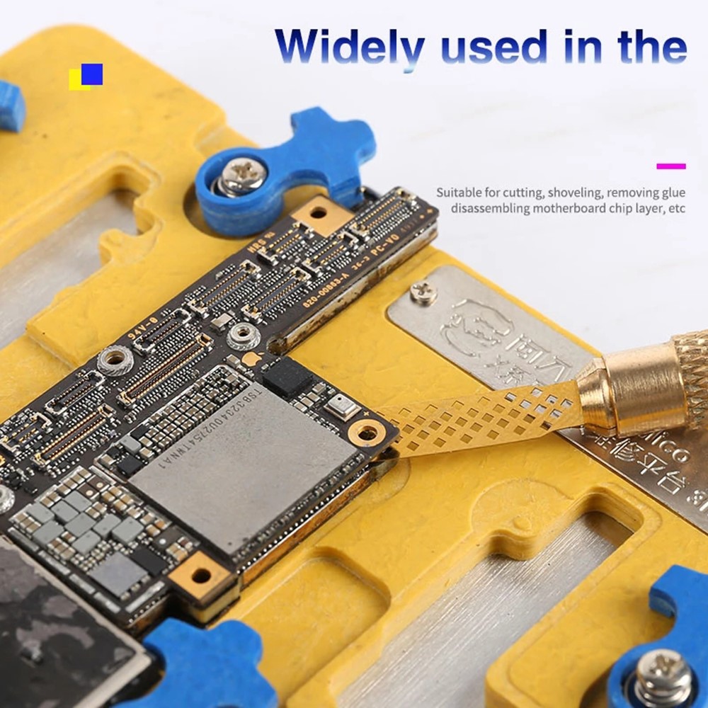 MECHANIC 004 CPU Glue Remover BGA Motherboard Chip Layer Disassemble Scraping Knife with Blades Tool Kit-2