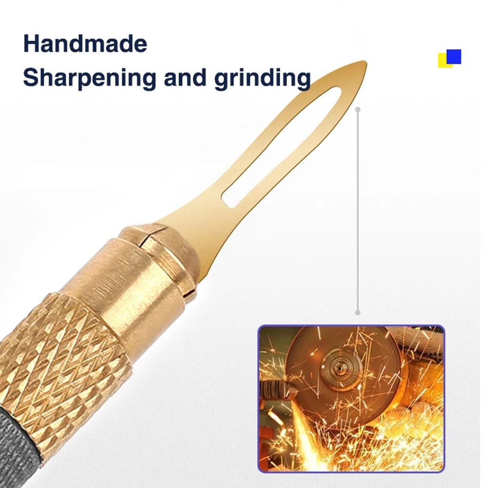 MECHANIC 004 CPU Glue Remover BGA Motherboard Chip Layer Disassemble Scraping Knife with Blades Tool Kit-3