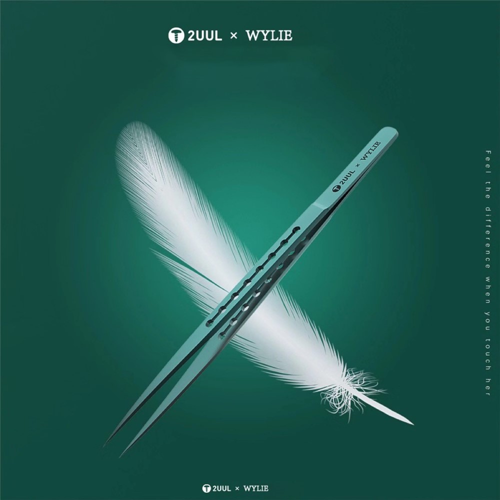 Ti11 Titanium Alloy Tweezers Straight Tip Forceps for Phone Motherboard Precise Wire Jump Chip IC Micro Repair-4