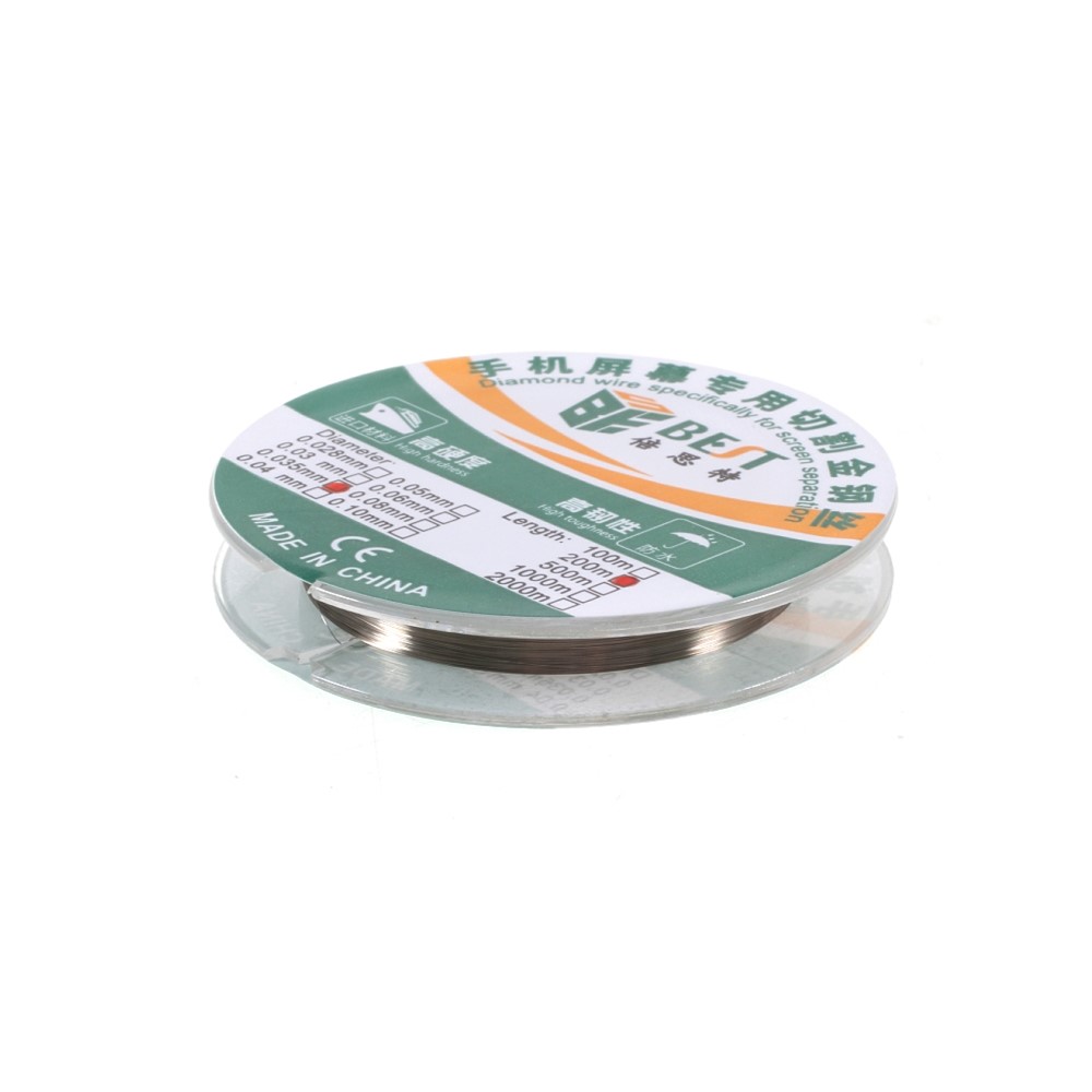 Meilleur 0.035mm * 200m Haute Durée Dureté De La Dureté LCD Écran LCD SÉPARATION DIAMANT WIRE TÉLÉPHONE DE TÉLÉPHONE MOBILE-2