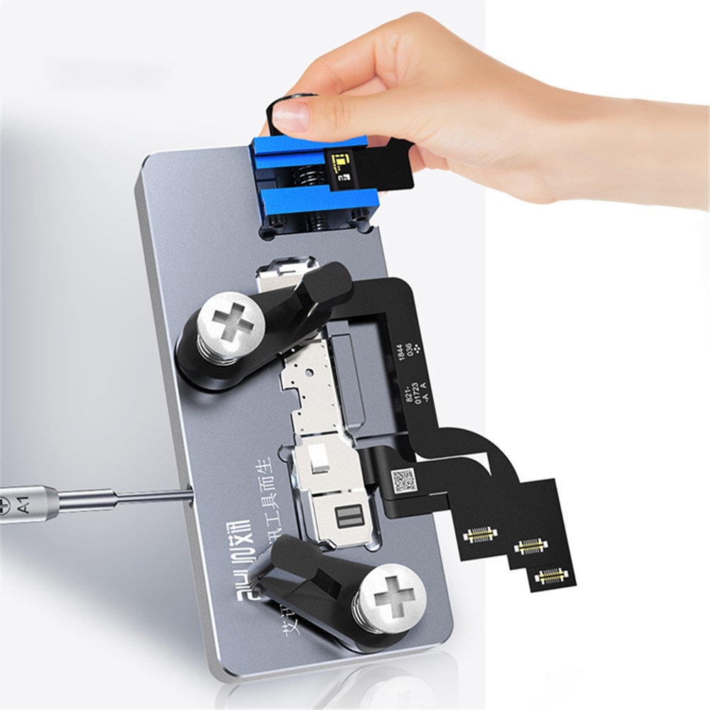 ALHUN 2 Generation 2 in 1 Camera Fixed Maintenance Clamp Dot Matrix Repair Holder for iPhone X/XR/XS/11 Pro Max/12-2