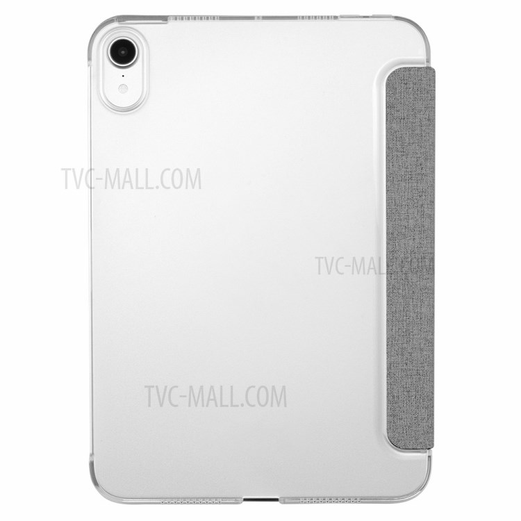 MOMAX Anti-Drop Light Slim Triple-Fold Stand PU Leather Tablet Flip Case Cover Shell for iPad mini (2021) - Dark Grey-3