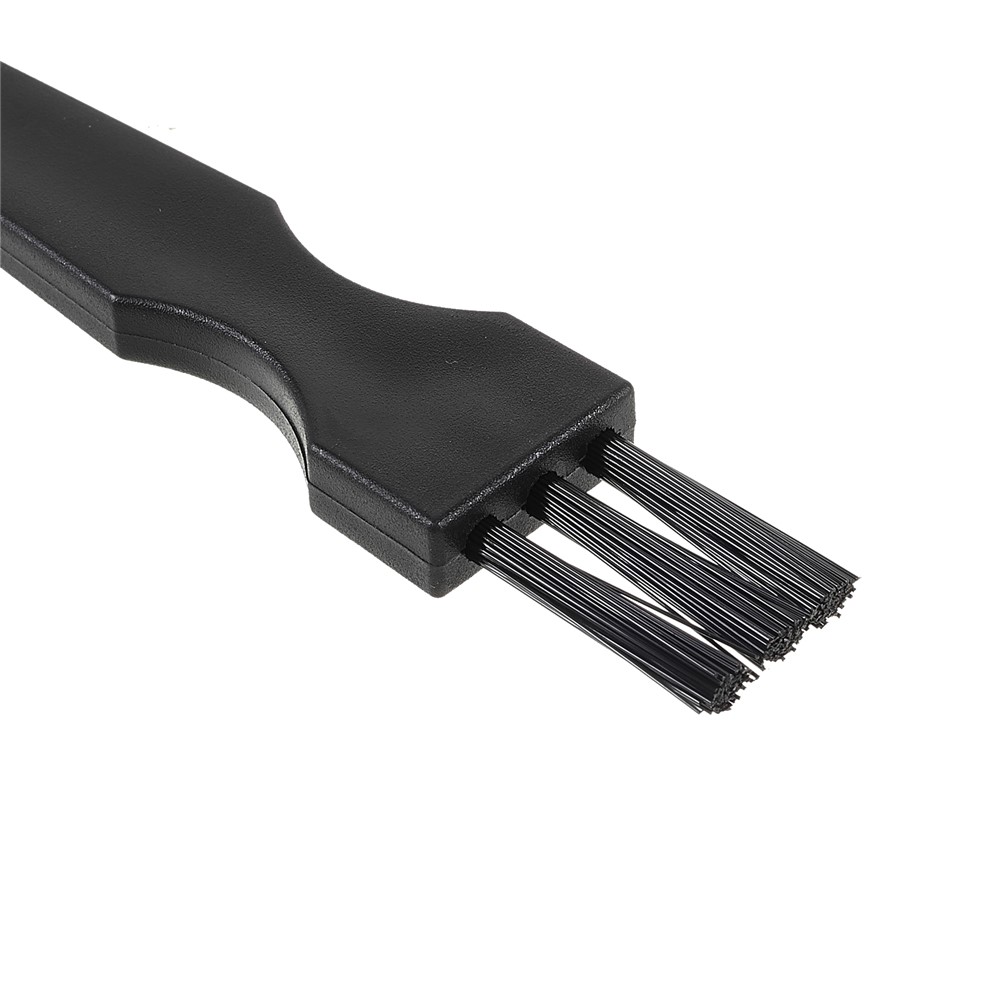 Medium Straight Shank Anti-Static 3-Tufted Cleaning Brush - 4-4