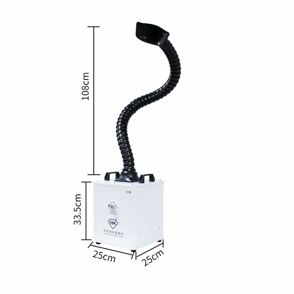 TBK 618 Fume Extractor Smoke Purifier High Efficient Purification Smoking Instrument for Phone Welding Repair Laser Machine - 220V-6