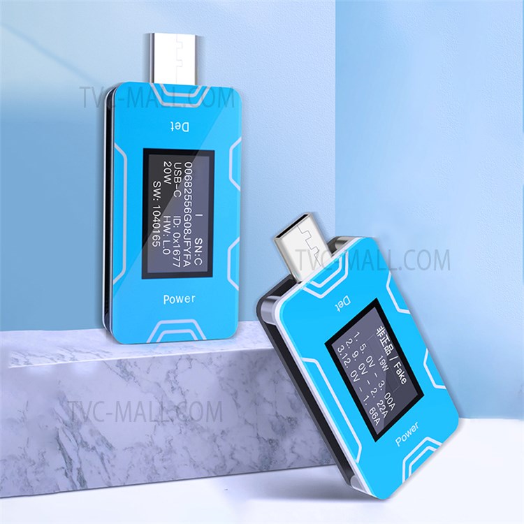 JC JCID-CT01 USB Tester Digital Charger PD Charger Detector HD OLED Screen Accurate Identification of Genuine and Imitation Product-2