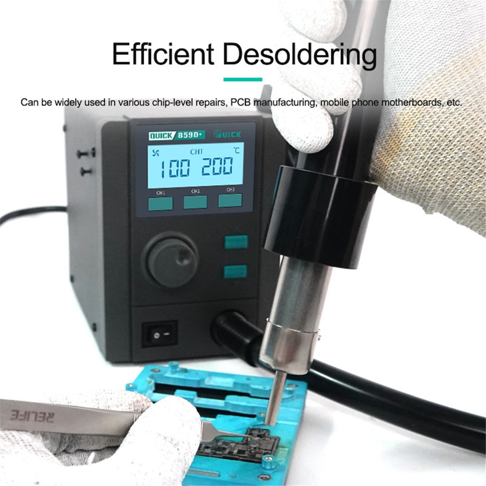 Wholesale QUICK 859D+ 110V Rework Station Hot Air Desoldering Station
