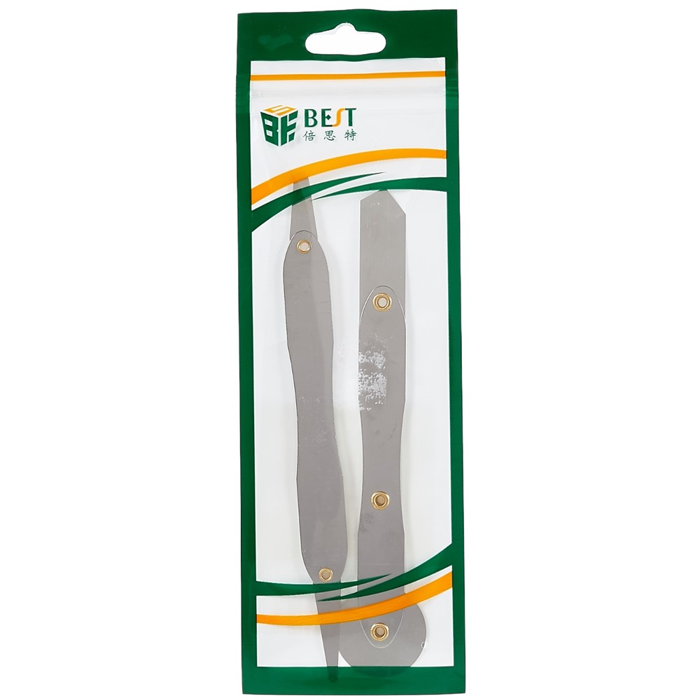 BEST BST-212A/B High Temperature Resistant Opening Tool Metal Double-Sided Pry Tool Repair Parts for iPhone Android-6