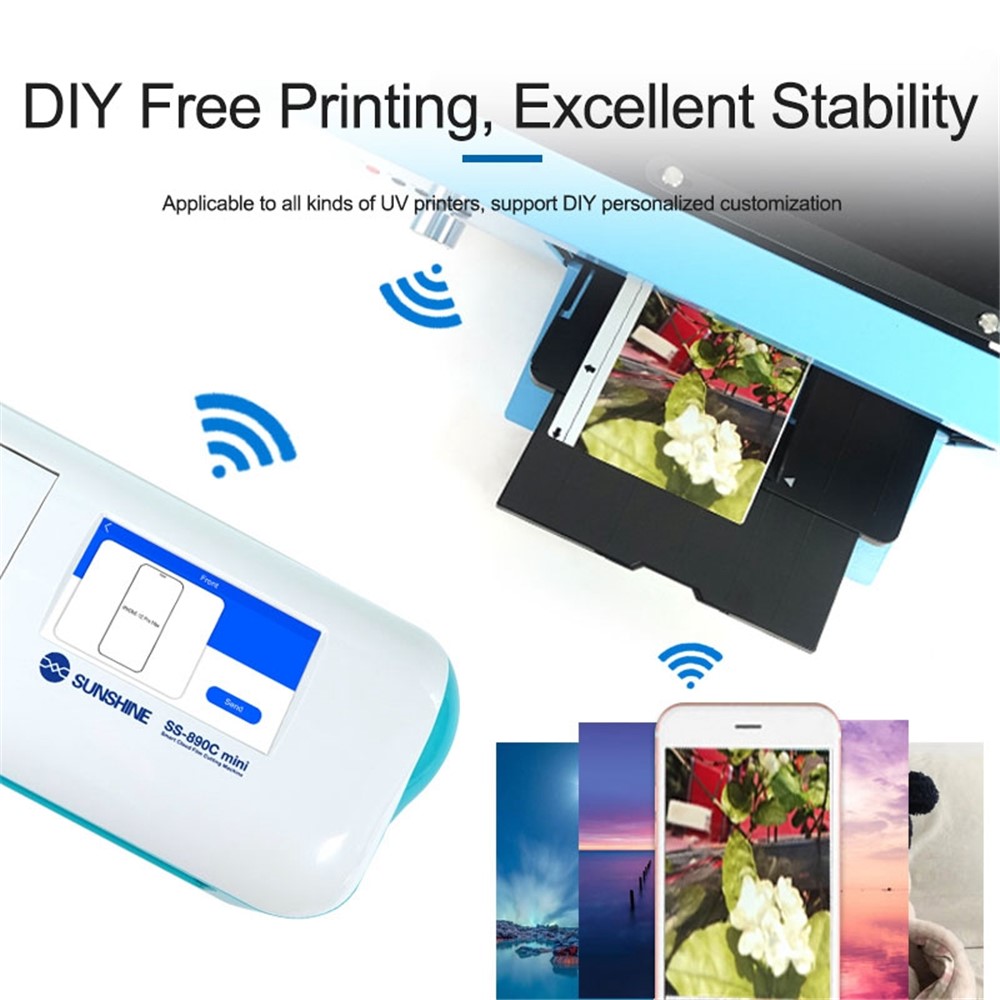 SUNSHINE SS-057YUV 50Pcs/Pack Flexible Oiliness Protective Back Film with UV Oily Customization for SS-890 Cutting Machine-4