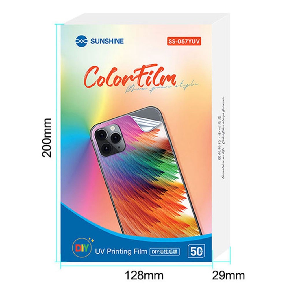 SUNSHINE SS-057YUV 50Pcs/Pack Flexible Oiliness Protective Back Film with UV Oily Customization for SS-890 Cutting Machine-6