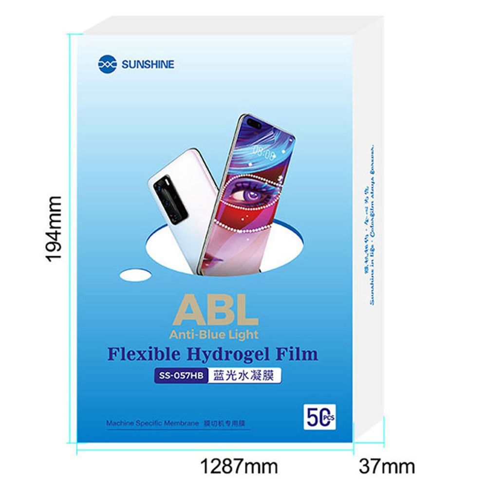 SUNSHINE SS-057HB 50Pcs/Pack Flexible Anti-Blue-Ray TPH Protective Film for SS-890 Cutting Machine-6