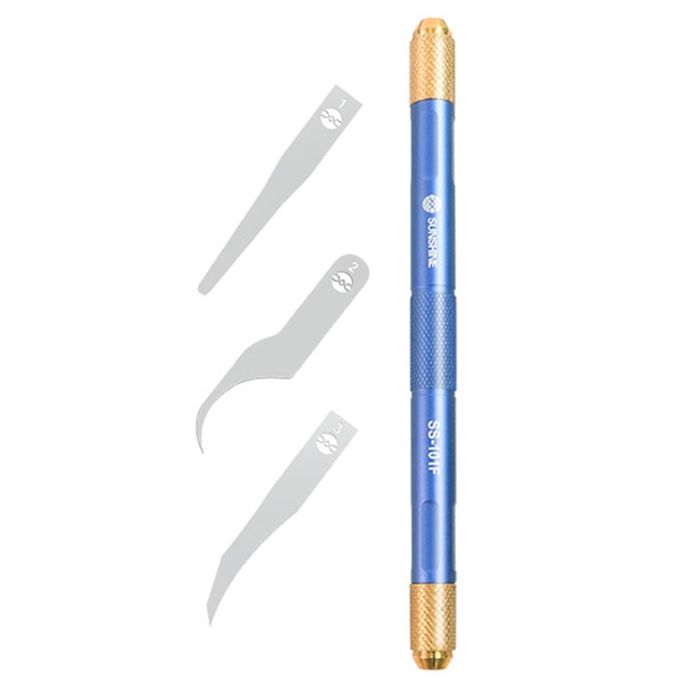 SUNSHINE SS-101F Chip Repair Advanced Blade Set Non-slip Handle Glue Removal Tool for Mobile Phones-1