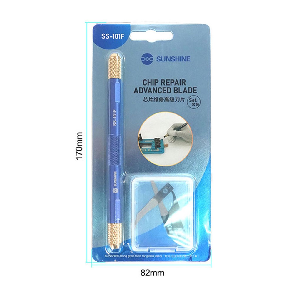 SUNSHINE SS-101F Chip Repair Advanced Blade Set Non-slip Handle Glue Removal Tool for Mobile Phones-9