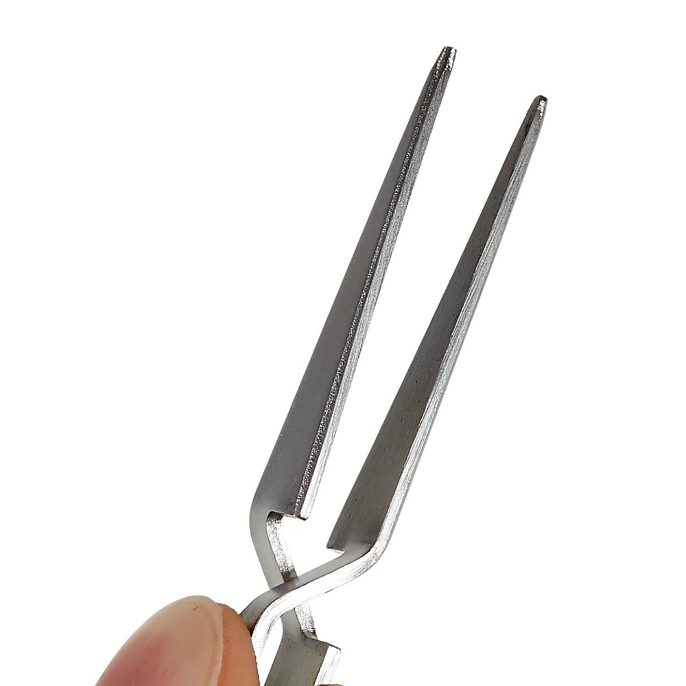 BEST BST-F12.5 Anti-Slip Self Closing Tweezers Cross Lock Soldering Tweezers for Mobile Phone Tablets Maintenance-5