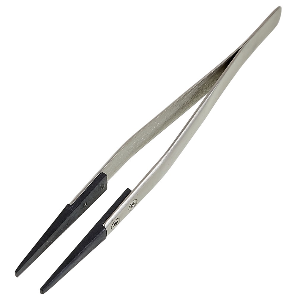 BEST BST-2A Anti-Static Tweezers PPS Coated Straight Tip Tweezers for Mobile Phone Tablets Maintenance-4