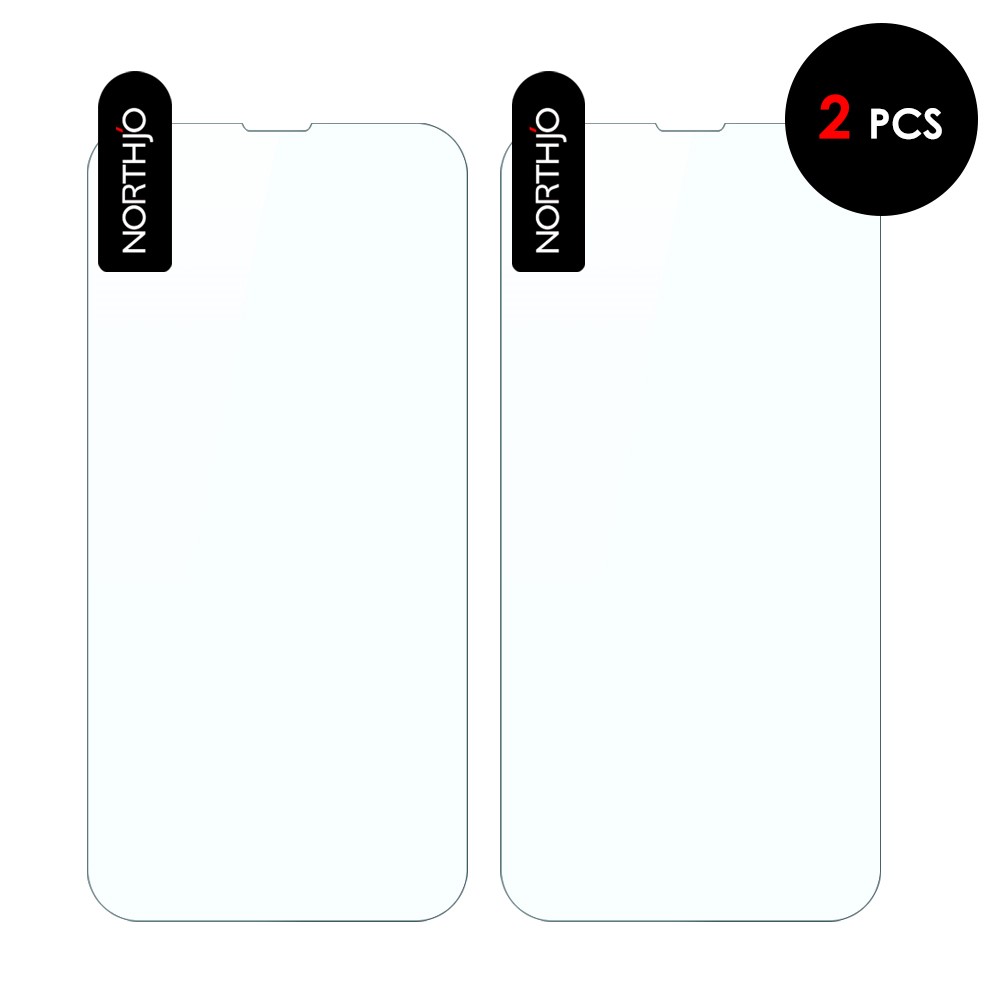 Northjo 2pcs/set Para IPhone 13 Pro Max 6.7 Pulgadas A+ 0.3 Mm 2.5D Ultra Transparente Película De Vidrio Templado Premium Protector