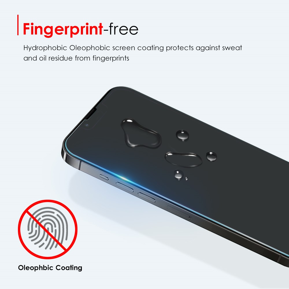 NORTHJO 2Pcs/Set for iPhone 14 Pro 6.1 inch A+ 0.3mm 2.5D 9H Hardness Tempered Glass Ultra Clear Screen Protector-4