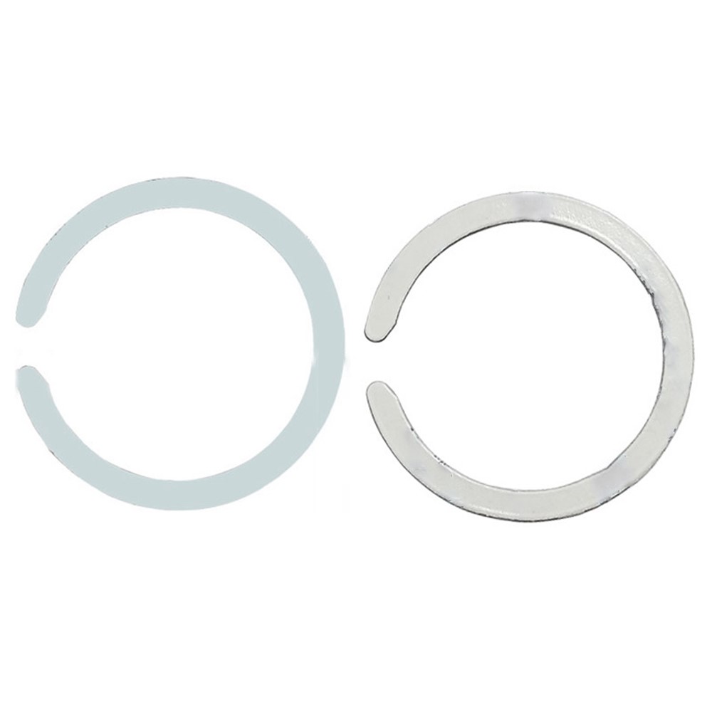 55x45mm Magnetic Adsorption Ring Wireless Charging Phone Attach Adhesive Sheet for MagSafe Wireless Charger - C-shape / White-1