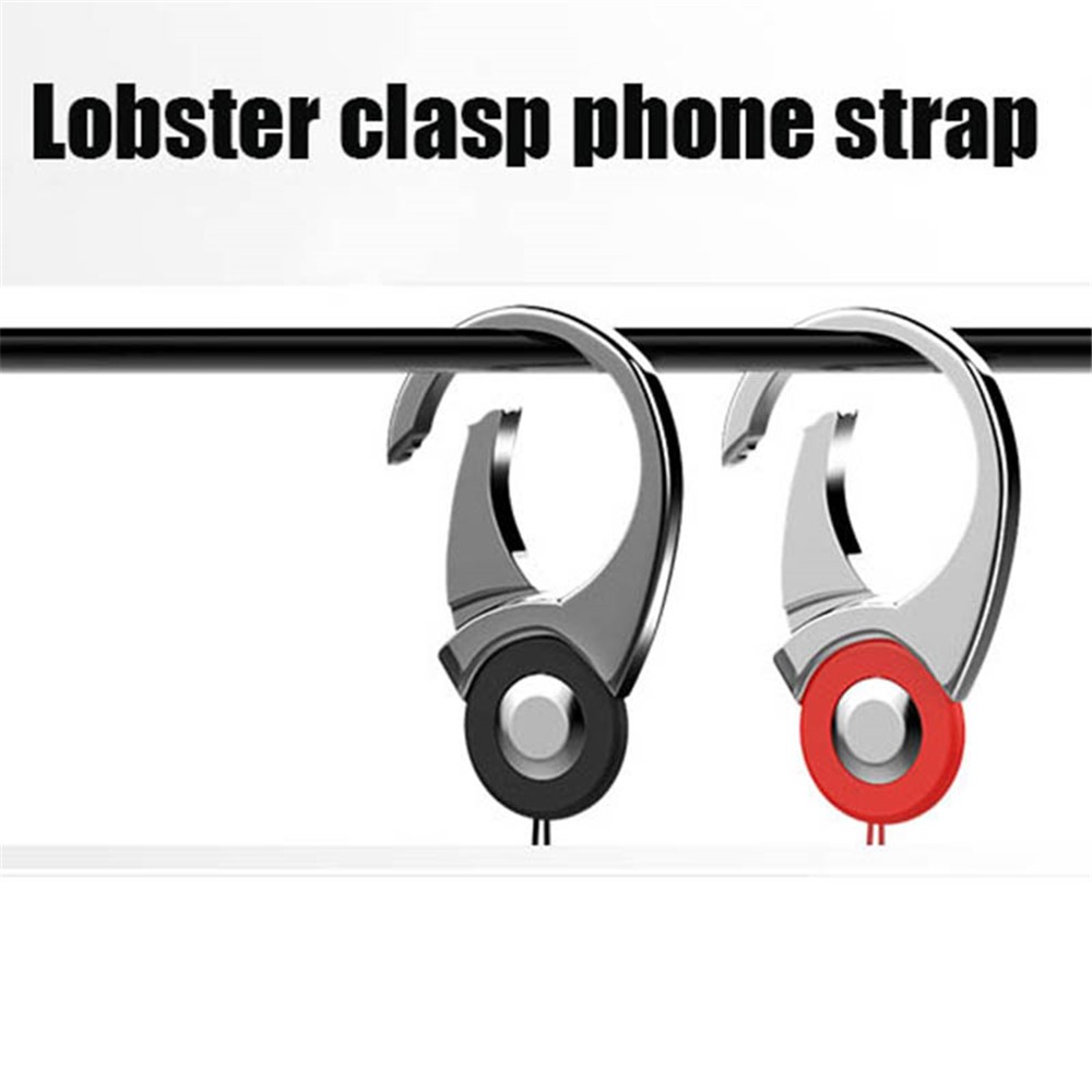 3-in-1 Detachable Lobster Clasp Cell Phone Lanyard Anti-lost Anti-drop Nylon Rope Neck Strap - Black-10