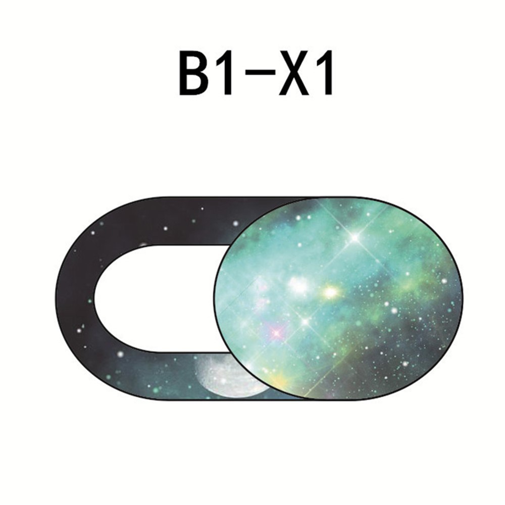 Starry Sky Pattern Webcam Cover Laptop Tablet Camera Slider Cover Privacy Protection Cap - B1-X1-2