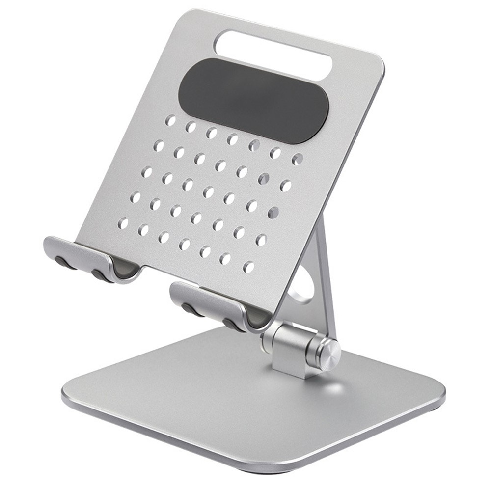 P54 Adjustable Folding Mobile Phone Stand Tablet Riser Heat Dissipation Cooling Bracket Holder - Silver-1