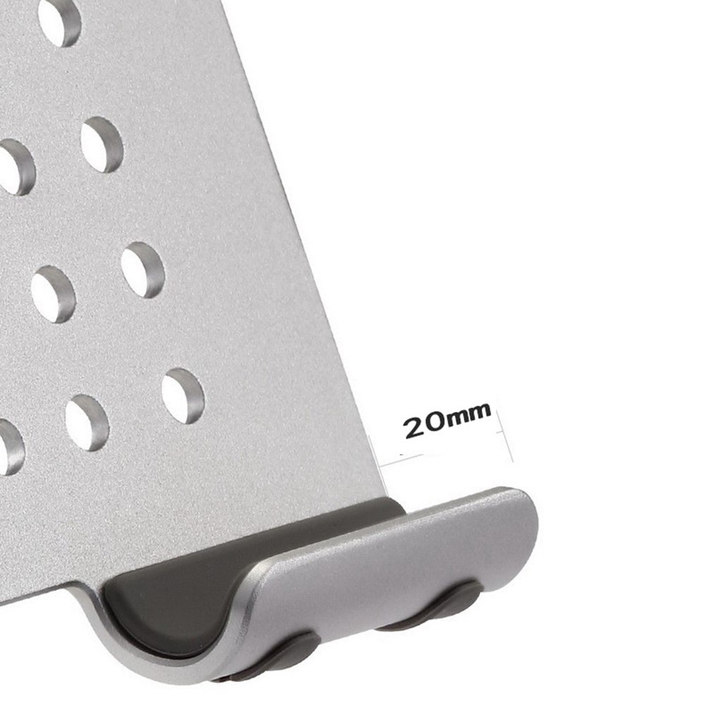 P54 Adjustable Folding Mobile Phone Stand Tablet Riser Heat Dissipation Cooling Bracket Holder - Silver-2