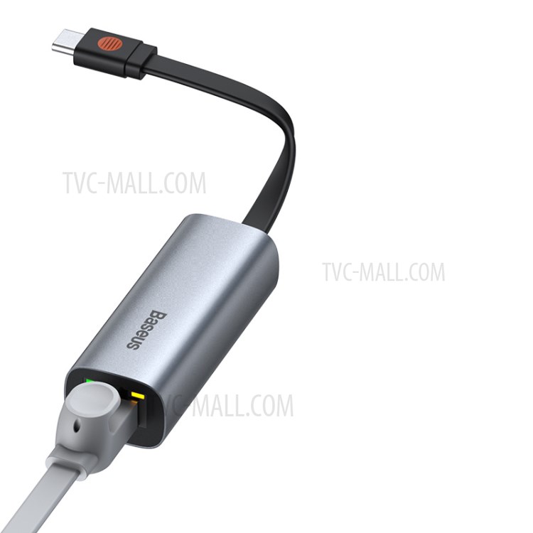 BASEUS Série Canhão De Aço USB-A & Tipo-C Série De Canhão Aço Transmissão Bidireccional Adaptador LAN Gigabit-11