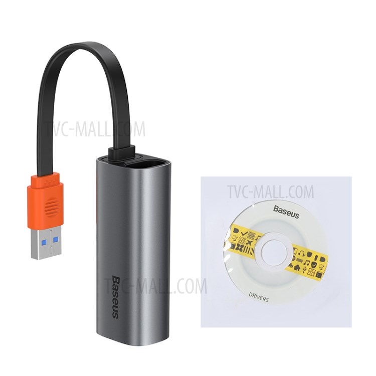 -A USB Adaptador Série Canhão De Aço Gigabit LAN BASEUS Série Canhão De Aço-10