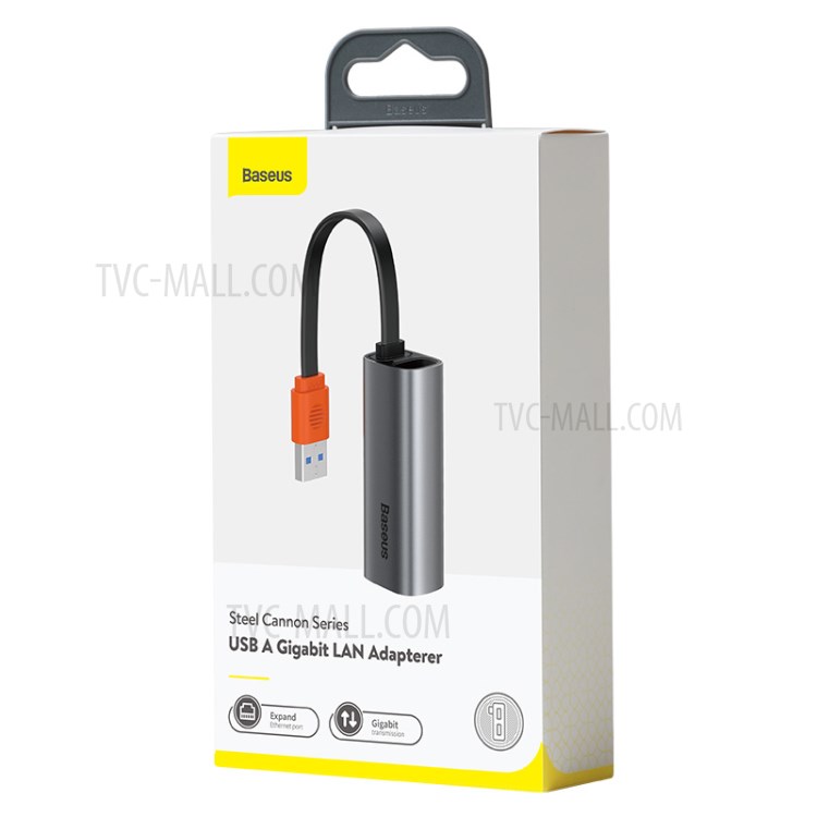 -A USB Adaptador Série Canhão De Aço Gigabit LAN BASEUS Série Canhão De Aço-17