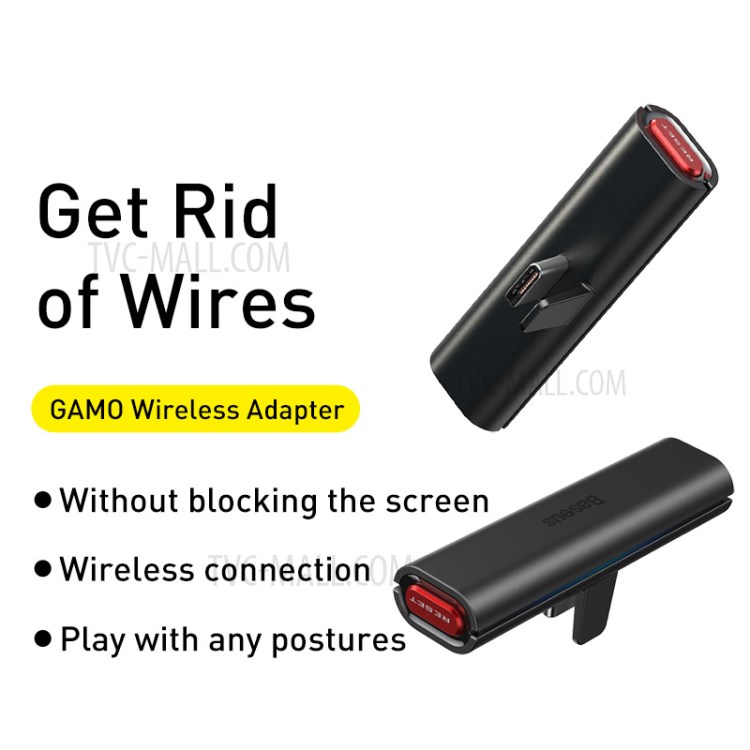 BASEU BA05 Wirelees Bluetooth Adapter Receiver for GAMO SW Game Console - Black-2