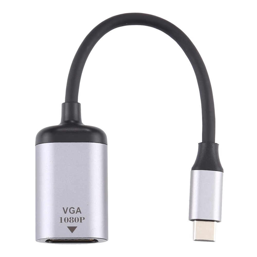 Type C Male to 1080P VGA Female Adapter Converter Cable for MacBook Pro/Air iPad Pro Surface Book 2-2