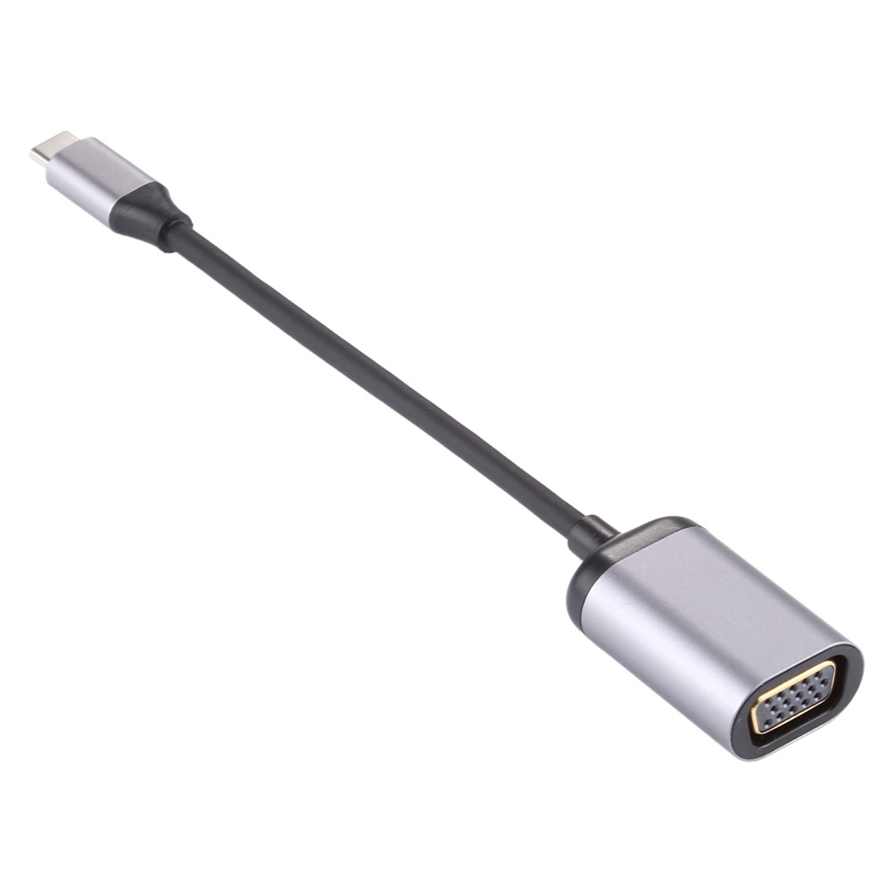Type C Male to 1080P VGA Female Adapter Converter Cable for MacBook Pro/Air iPad Pro Surface Book 2-4