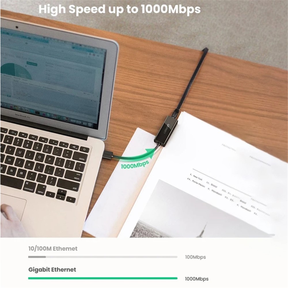 UGREEN USB Ethernet Adapter USB 3.0 Network Card to RJ45 Lan for PC Windows Laptops-3