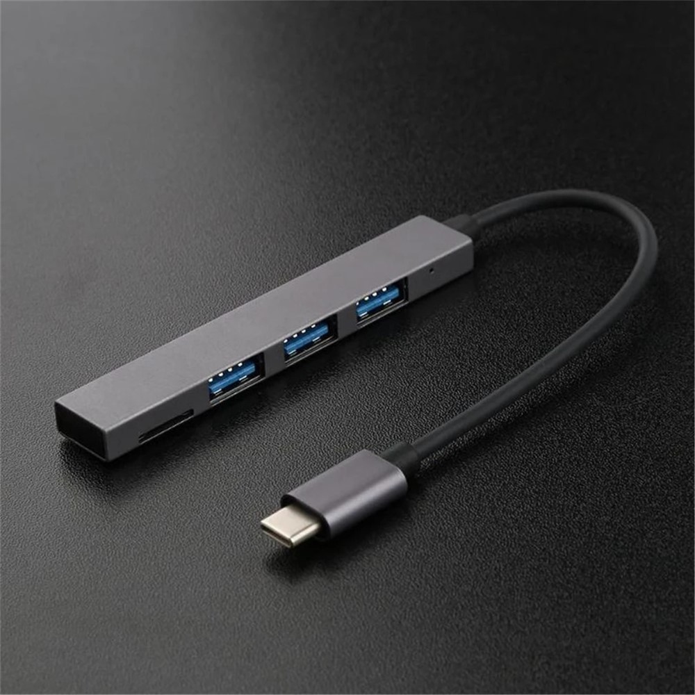 4 Порта Type-C до USB2.0 Tf-карта Слот Слот Сплиттер Адаптер Адаптер Адаптер OTG Для MacBook Pro/Air-6