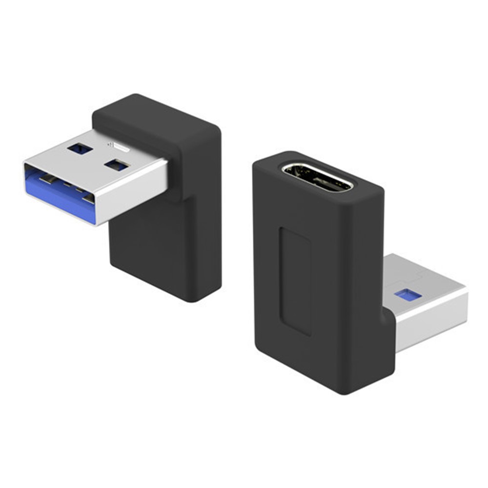 XQ-ZH002 USB 3.0 A to Type C OTG Adapter 90 Degree Elbow Type C USB-C Female Connector Converter-7