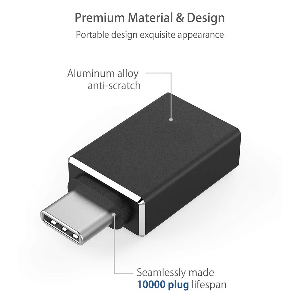 XQ-ZH005 Type C Male to USB 3.0 Female OTG Adapter USB 3.1 Connector USB-C Converter for Macbook-2