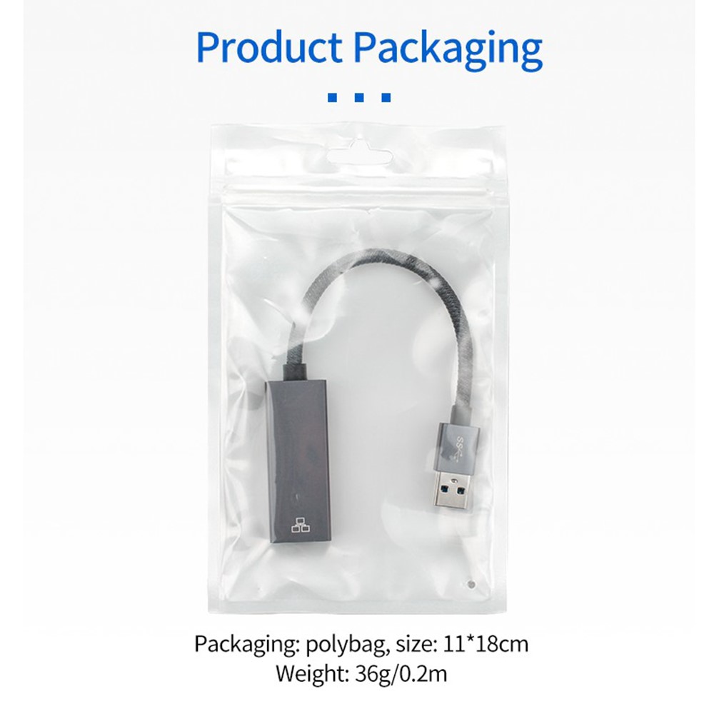 USB 3.0 AM to RJ45 Gigabit Ethernet Adapter Supports 10/100/1000 Mbps for MacBook/Nintendo Switch/Desktops (0.2m)-13