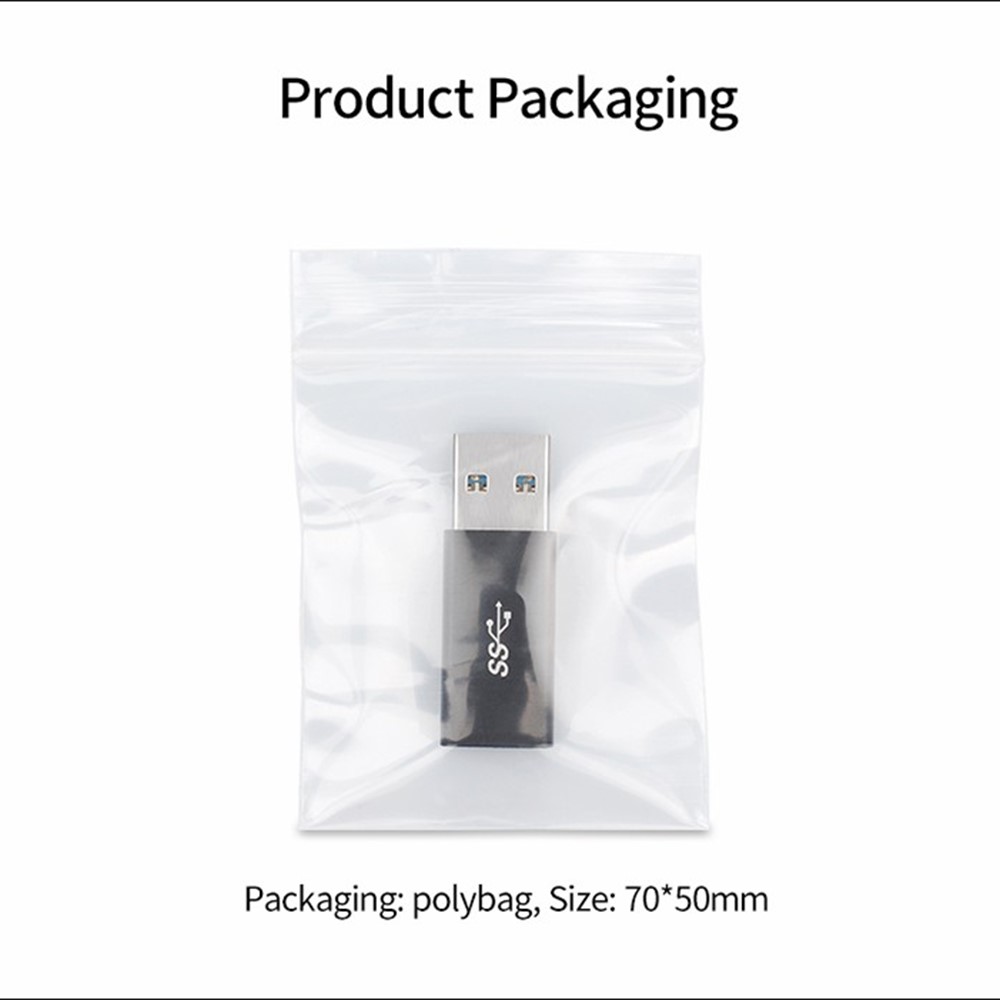 Aluminum Alloy USB 3.1 Type-C Female to USB A Male Adapter Data Sync Converter - Black-9