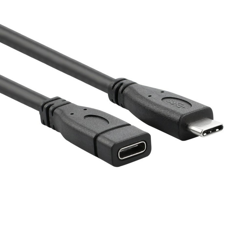 0.2m 16 Cores 10 Gbps High-Speed USB 3.1 Gen 2 Male to Female USB-C Extension Cable Type-C Data Sync Charging Cable for Computers - Black-7