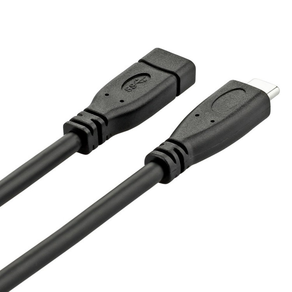0.2m 16 Cores 10 Gbps High-Speed USB 3.1 Gen 2 Male to Female USB-C Extension Cable Type-C Data Sync Charging Cable for Computers - Black-8